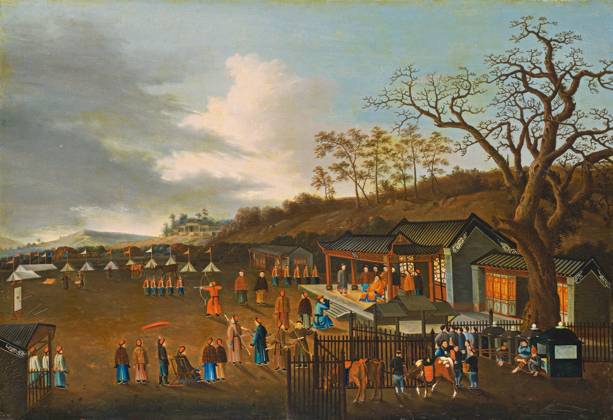 Konkurs łuczniczy autorstwa Chinese Qing Dynasty