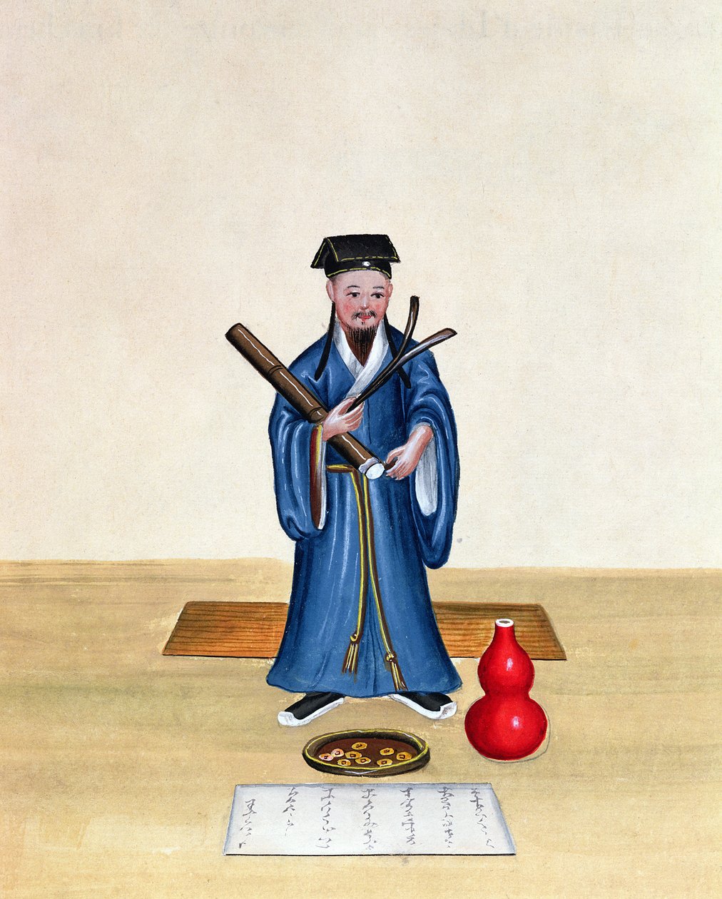 Taoista w Chinach, ok. 1785 (wc na papierze) autorstwa Chinese School