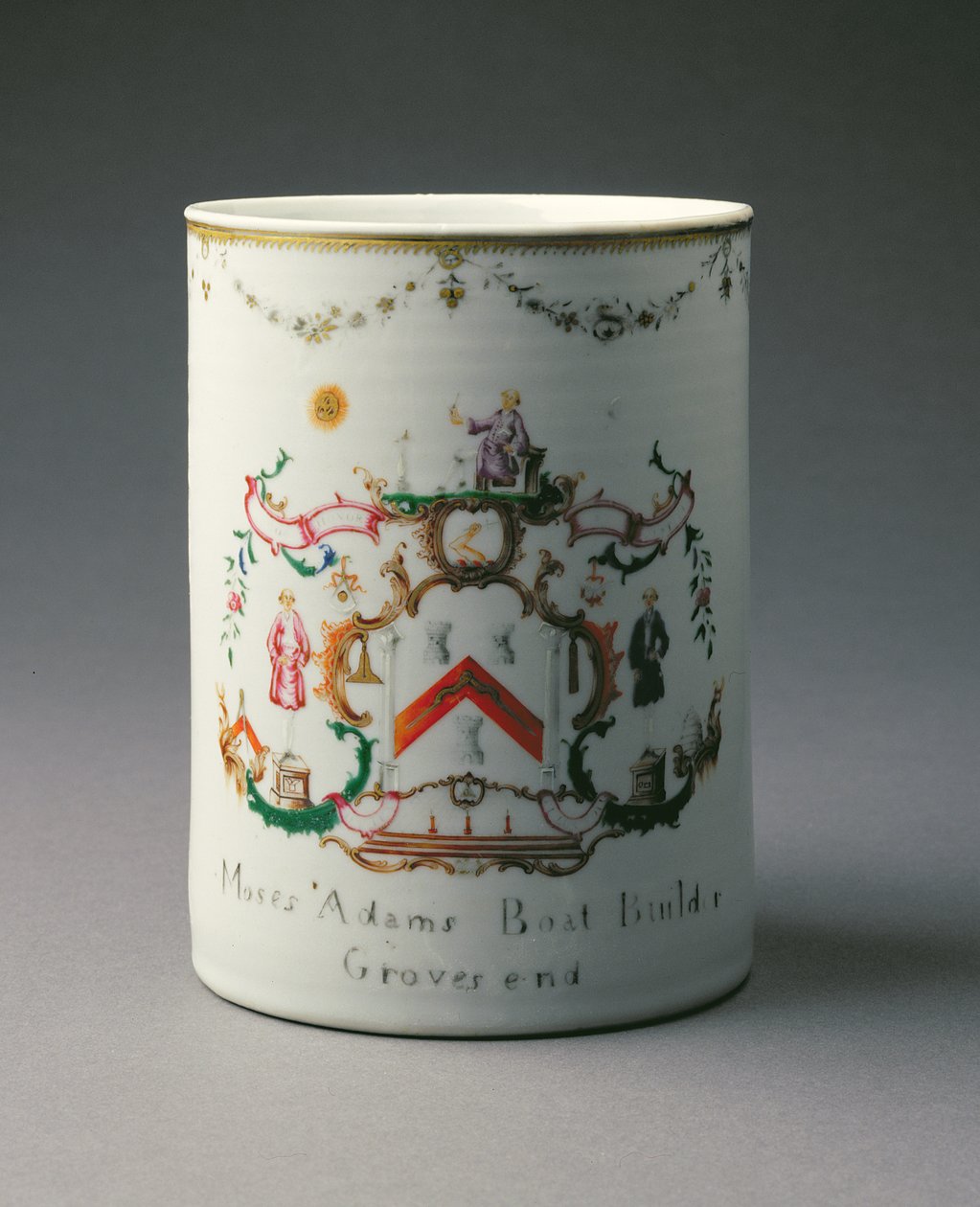 Kubek herbowy, okres Qianlong (1736-95) ok. 1775 (porcelana) autorstwa Chinese School
