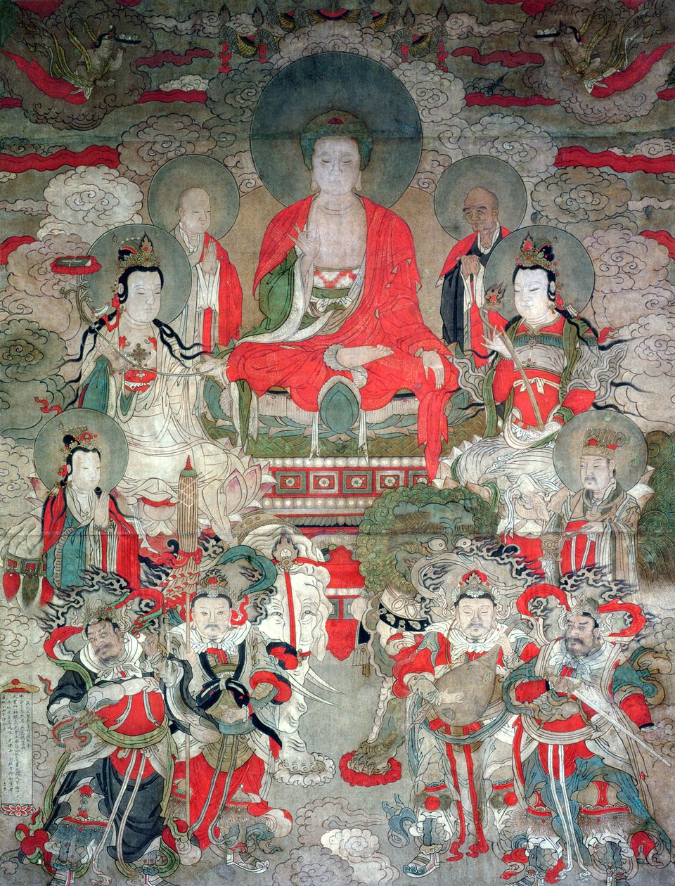 Buddowie, 1675 autorstwa Chinese School