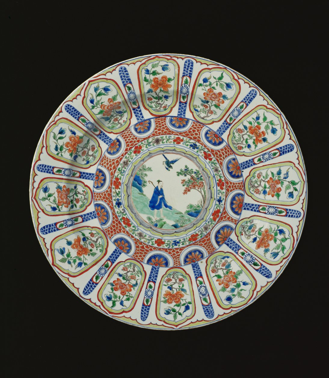 Ładowarka przedstawiająca nieśmiertelnego poetę Tang Li Bai, okres Kangxi, ok. 1690 (porcelana) autorstwa Chinese School