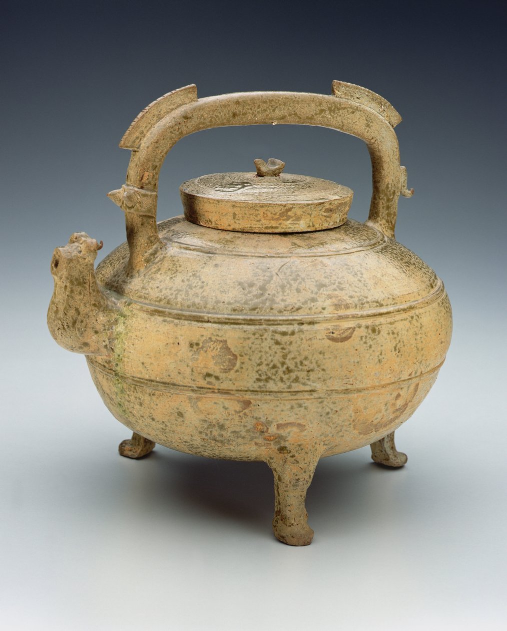 Szkliwiony czajnik ceramiczny, okres Walczących Królestw, 1027-220 pne (ceramika) autorstwa Chinese School