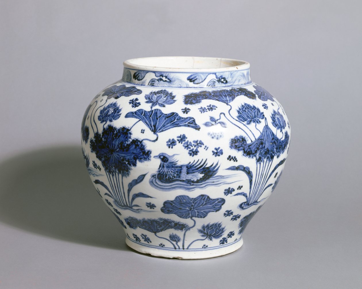 Guan Jar, dynastia Yuan, połowa XIV w. (porcelana) autorstwa Chinese School
