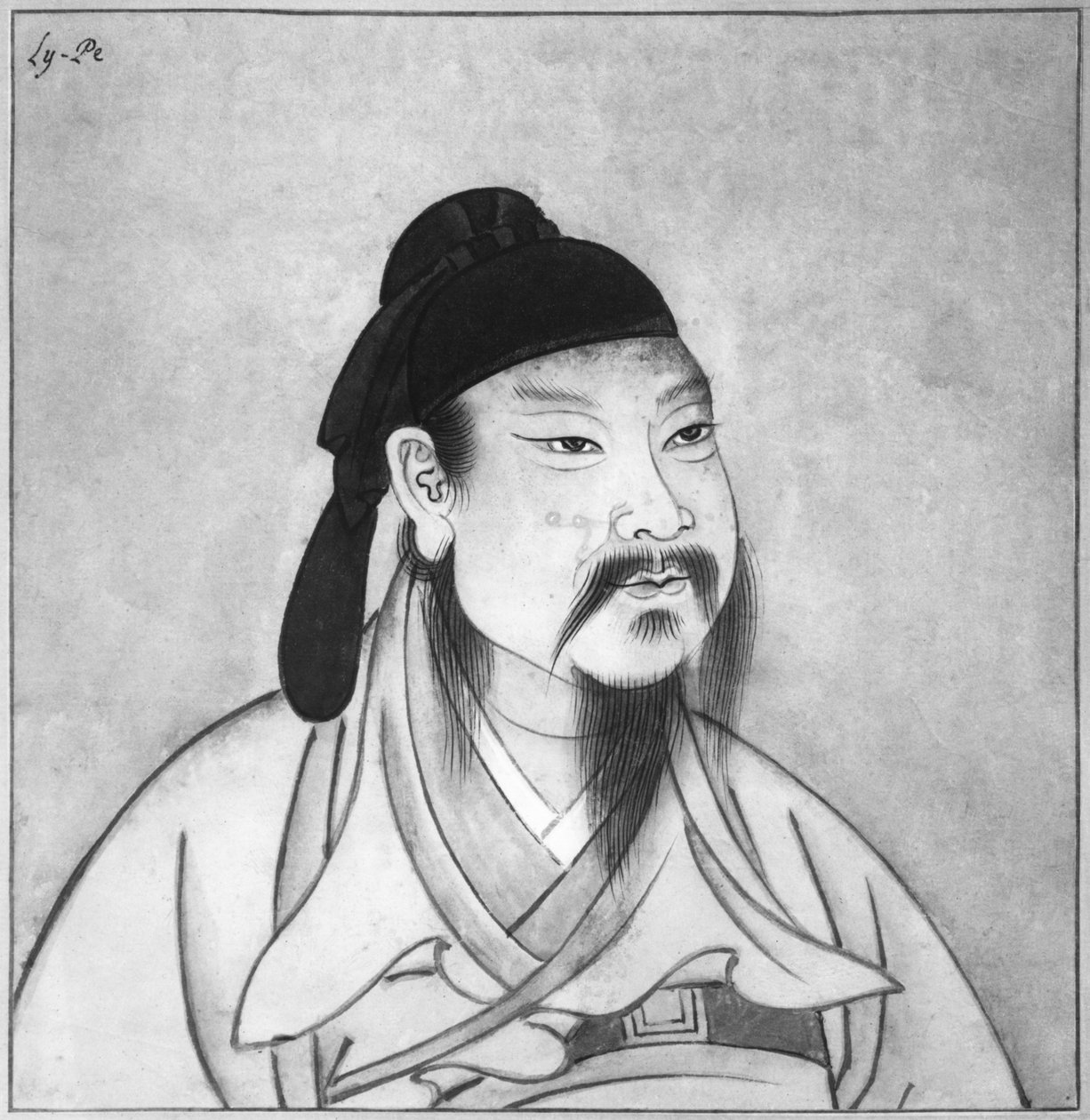 Kubek Pe (701-762) autorstwa Chinese School