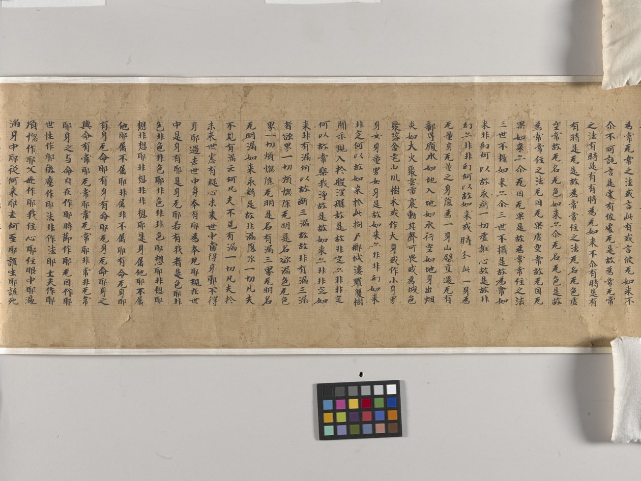 Sutra Mahaparinirwany (Dabonepan Jing) Ch. 22 (papier tuszowy) autorstwa Chinese School