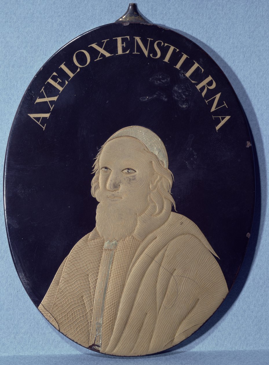 Miniatura Axela Oxenstierny (1583-1654) (metal lakierowany) autorstwa Chinese School