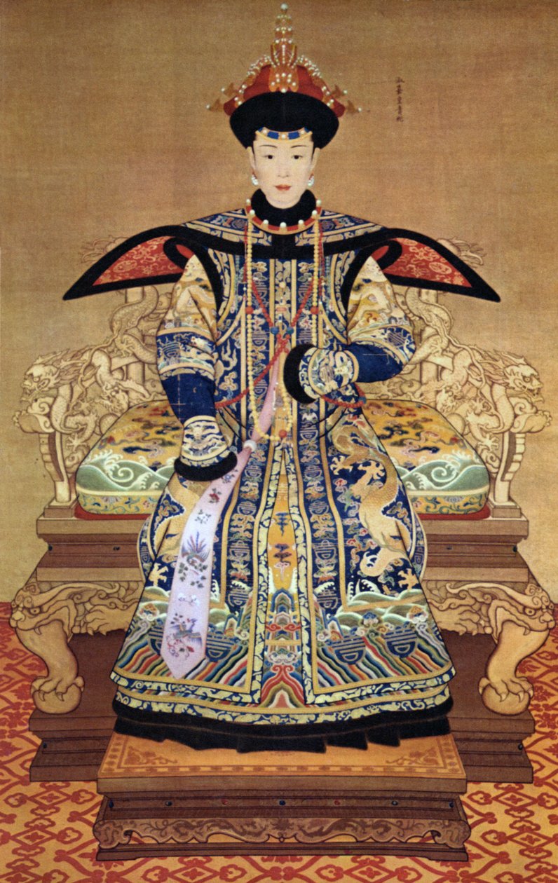 Portret chińskiej cesarzowej, 1600 autorstwa Chinese School