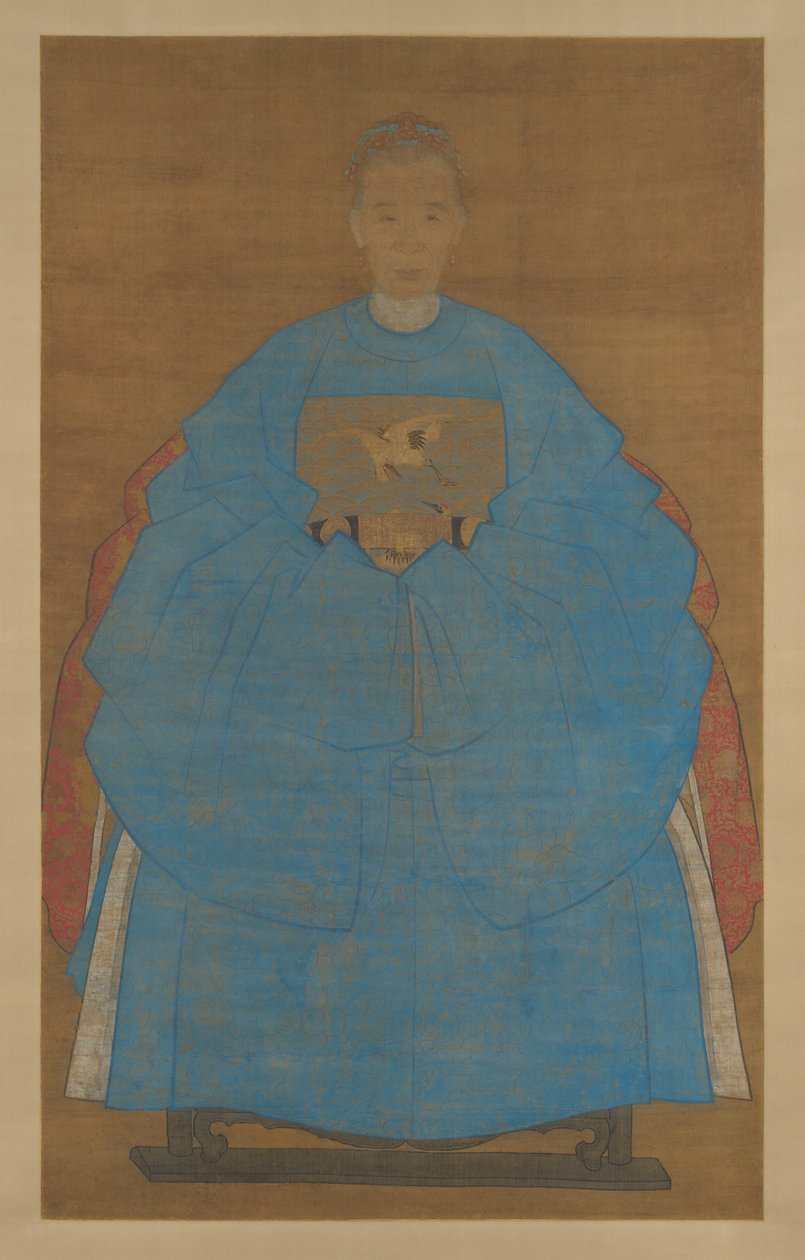 Portret starszej damy autorstwa Chinese School