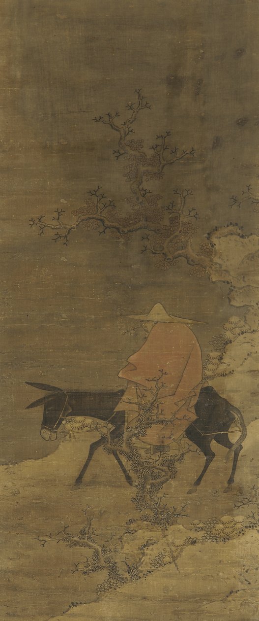 Jazda przez śnieg w poszukiwaniu śliw, dynastia Ming lub Qing, XV-XVIII w. autorstwa Chinese School