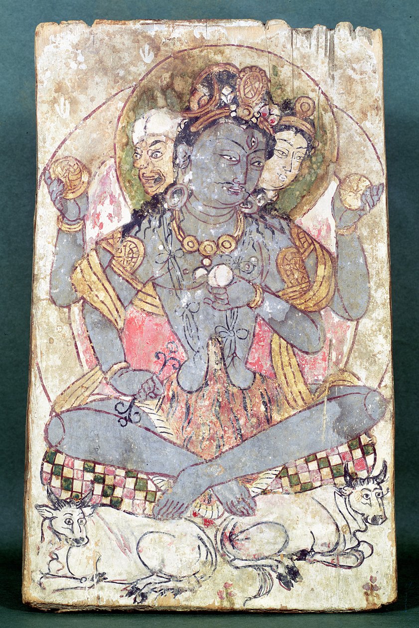 Shiva z Dandan-Willia, Hotan, ok. 500-527 pne autorstwa Chinese School