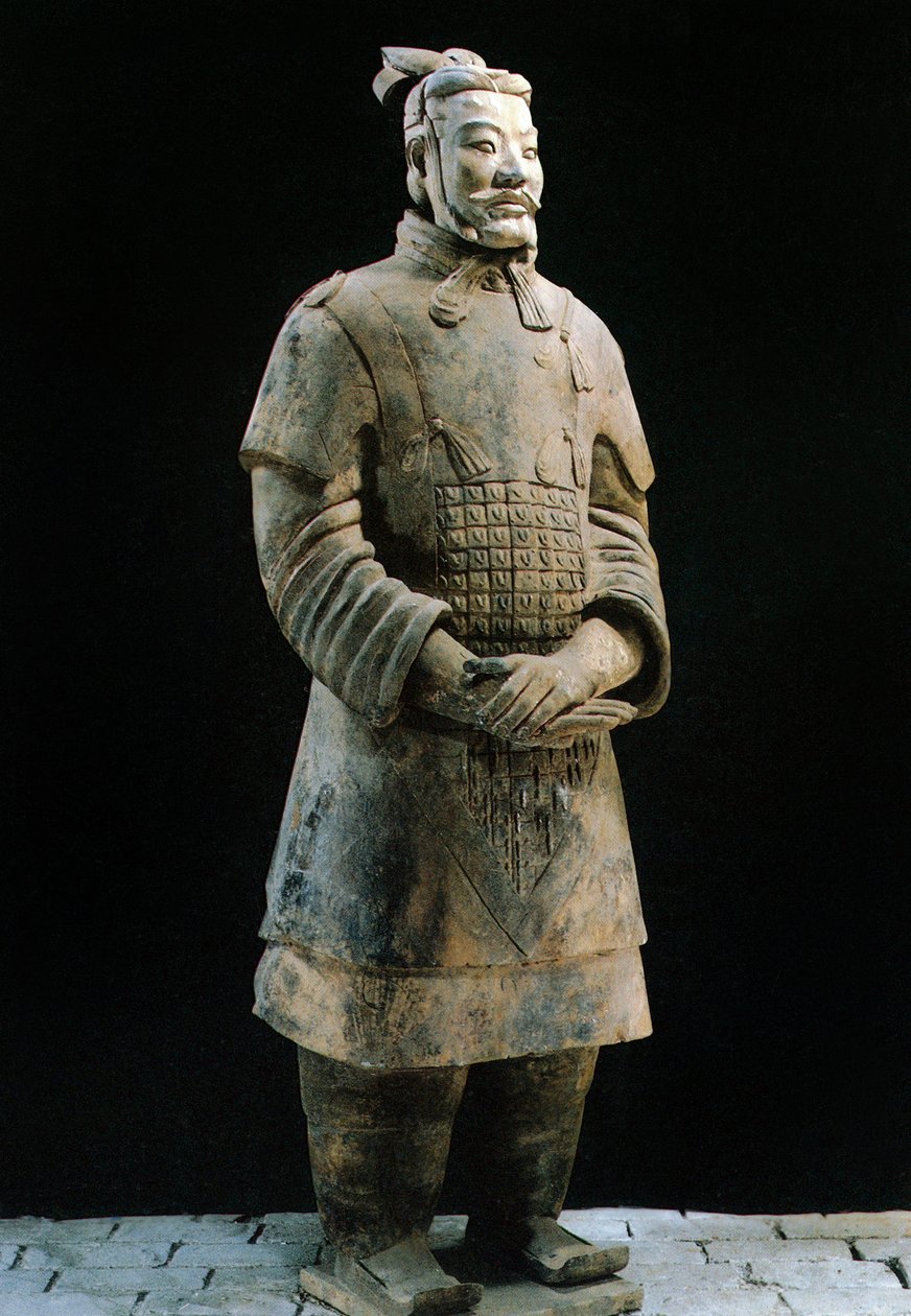 Wojownik Armii Terakotowej, Mauzoleum cesarza Qin Shi Huanga, III w. p.n.e. (zdjęcie) autorstwa Chinese School