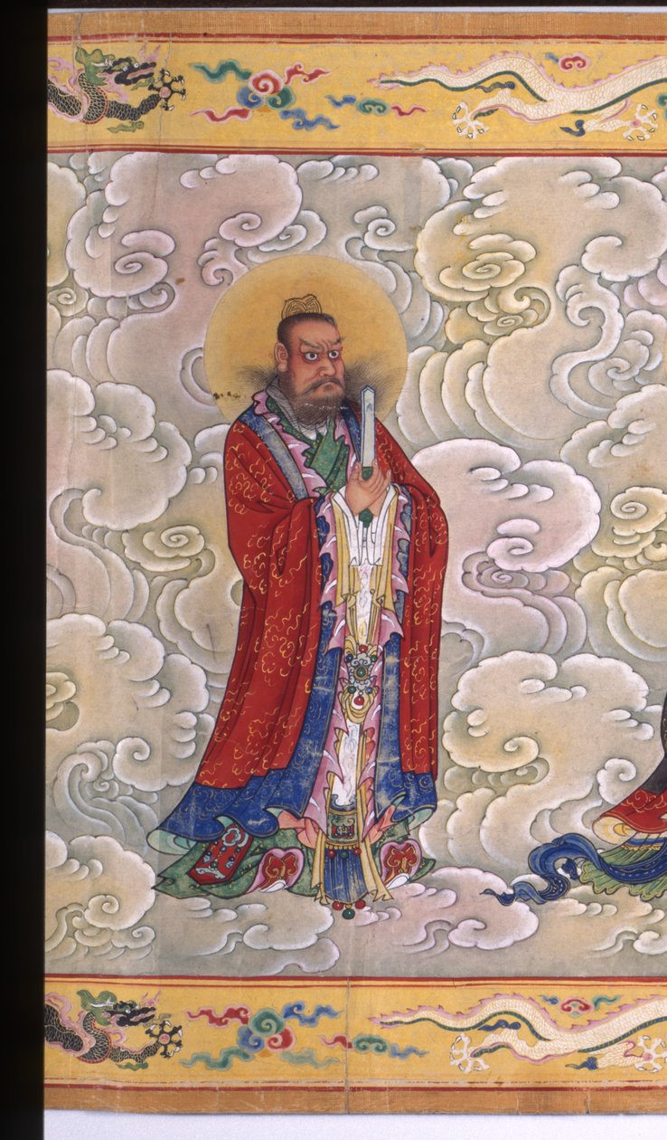 Święcenia cesarzowej Zhang, 1493 (atrament, kolor i złoto na papierze) autorstwa Chinese School