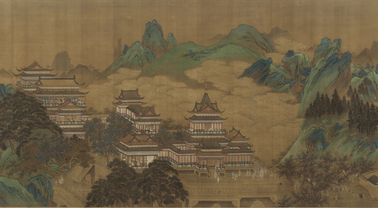 Święto Brzoskwini Królowej Matki Zachodu, dynastia Ming lub Qing, XVII-XVIII w. autorstwa Chinese School