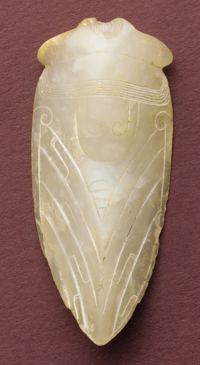 Amulet do języka w formie cykady autorstwa Chinese School