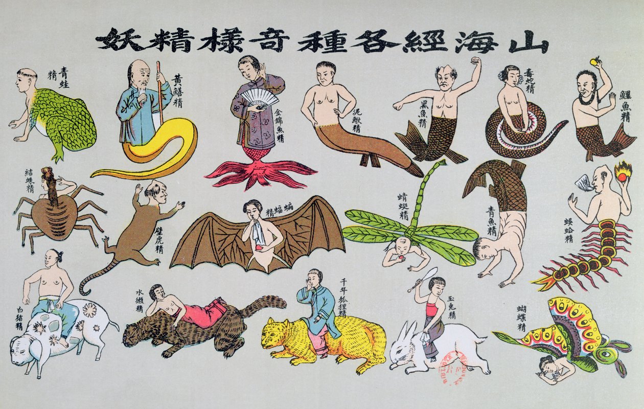 Różne reinkarnacje duszy w formach zwierzęcych, odtworzone w Recherche sur les superstitions en Chine przez ojca Henri Dore
