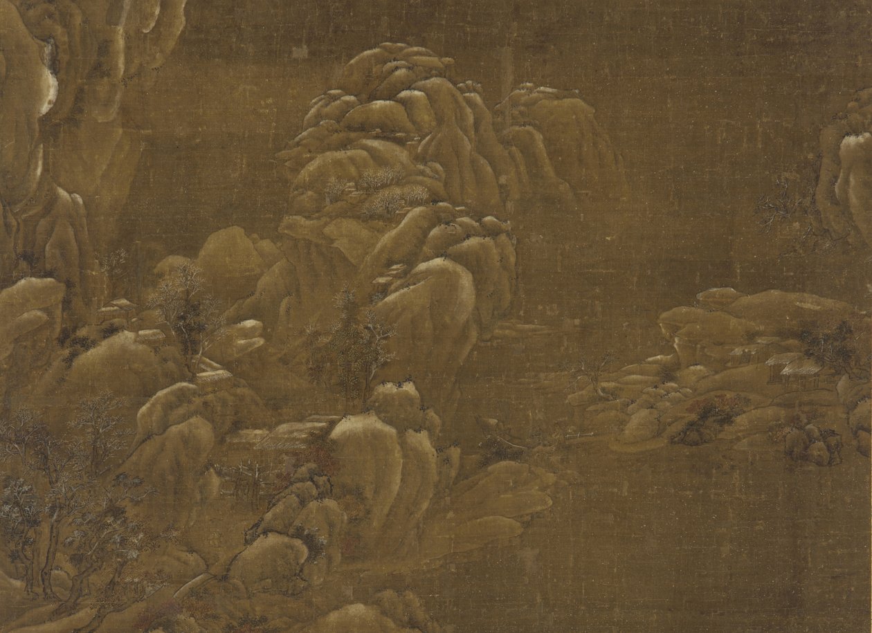 Pejzaż zimowy, dynastia Ming lub Qing, XV-XVIII w. autorstwa Chinese School