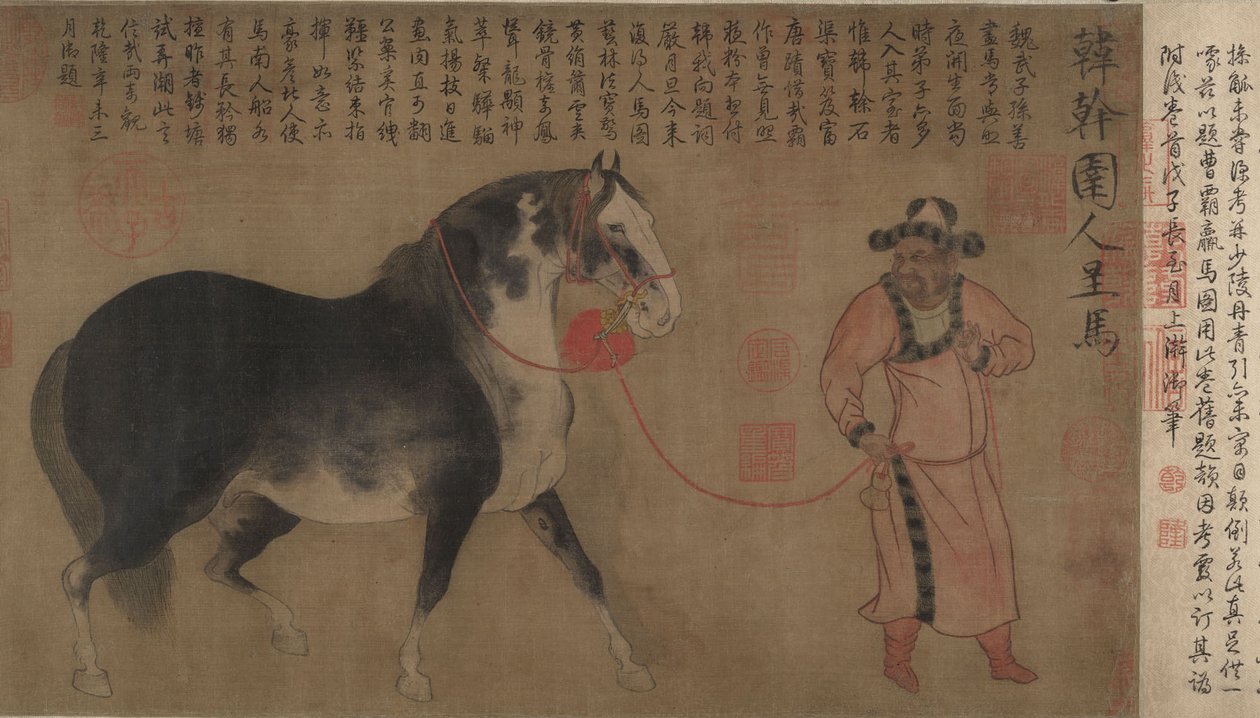 Ogier z Panem Młodym, przewijanie dłoni autorstwa Chinese School Chinese School