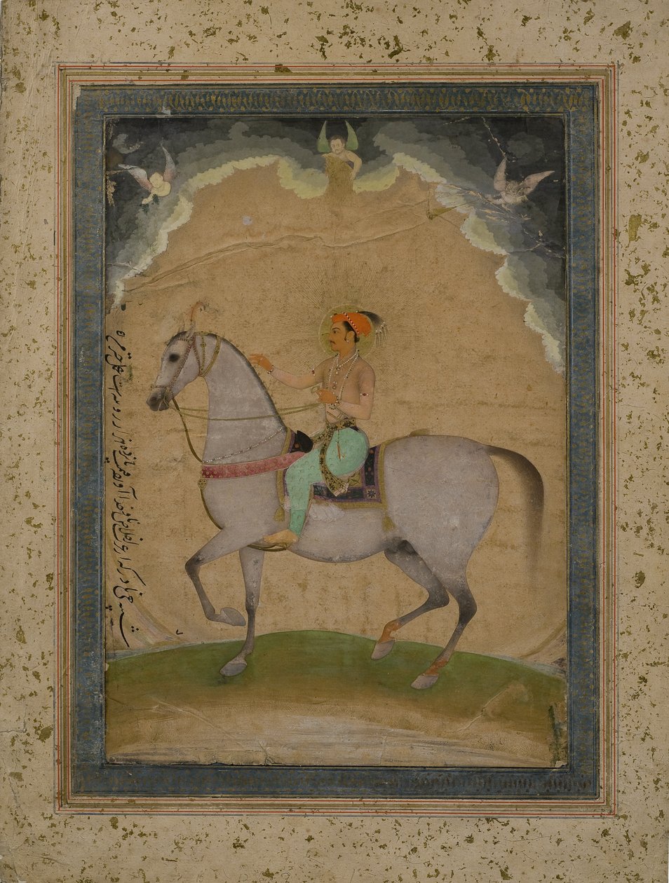 Konny portret księcia Dary Shikoh jako młodzieńca, 1640 autorstwa Chitarman