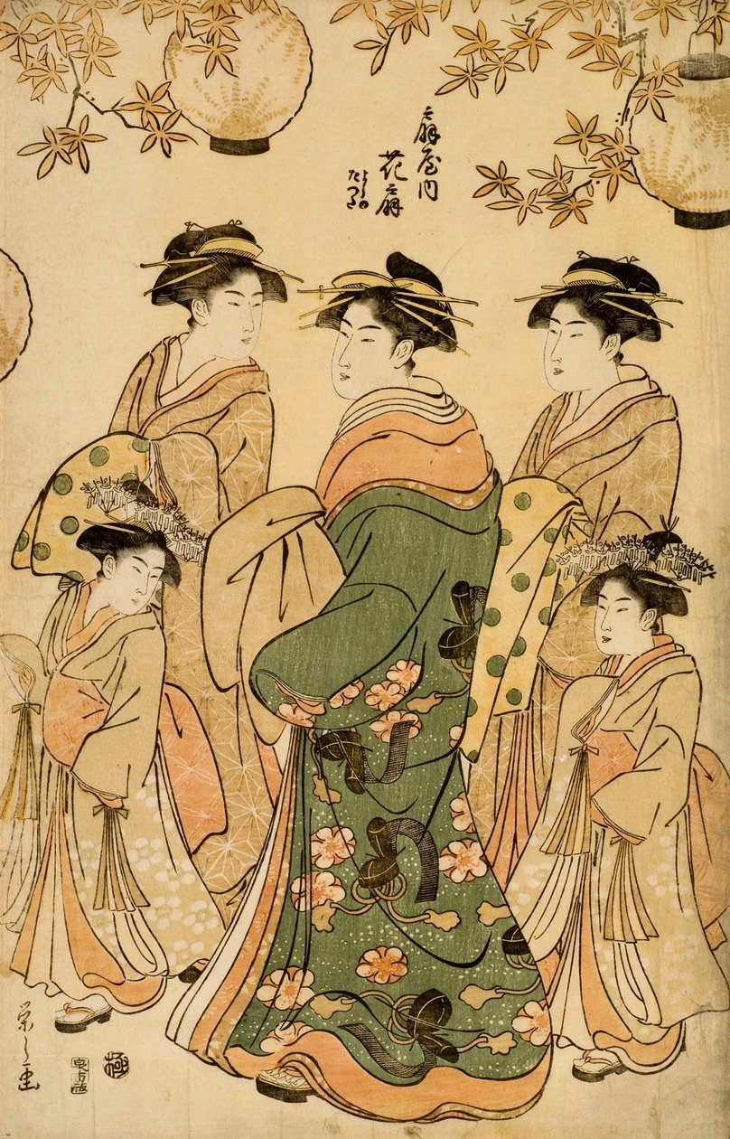 Drzeworyt autorstwa Chobunsai Eishi