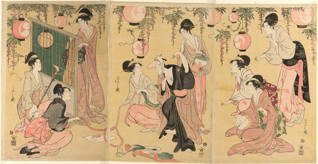 Parodia członka Yuranosuke Koszulka P Wear Sleigh Quar Hands (podobna do Yuranosuke Yukiyo) autorstwa Chobunsai Eishi