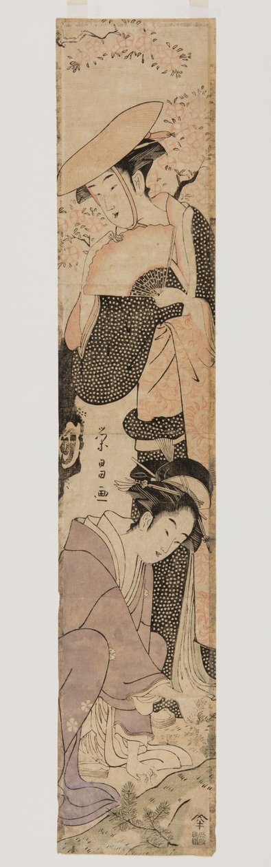(kolorowy druk drzeworytu) autorstwa Chokosai Eisho