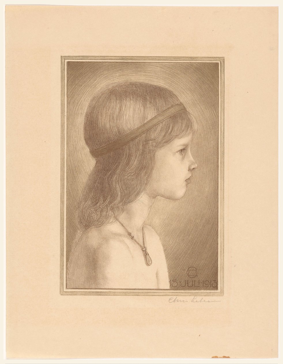Portret nieznanej dziewczyny autorstwa Chris Lebeau (signed by artist)