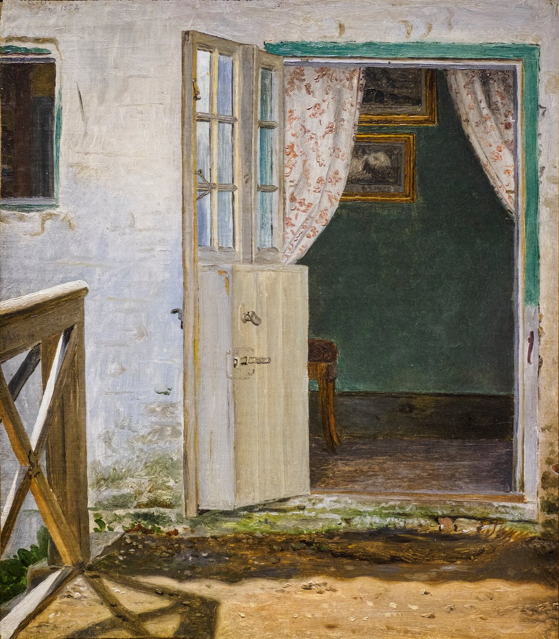 Wejście do ogrodu w Rectory w Hellested autorstwa Christen Dalsgaard