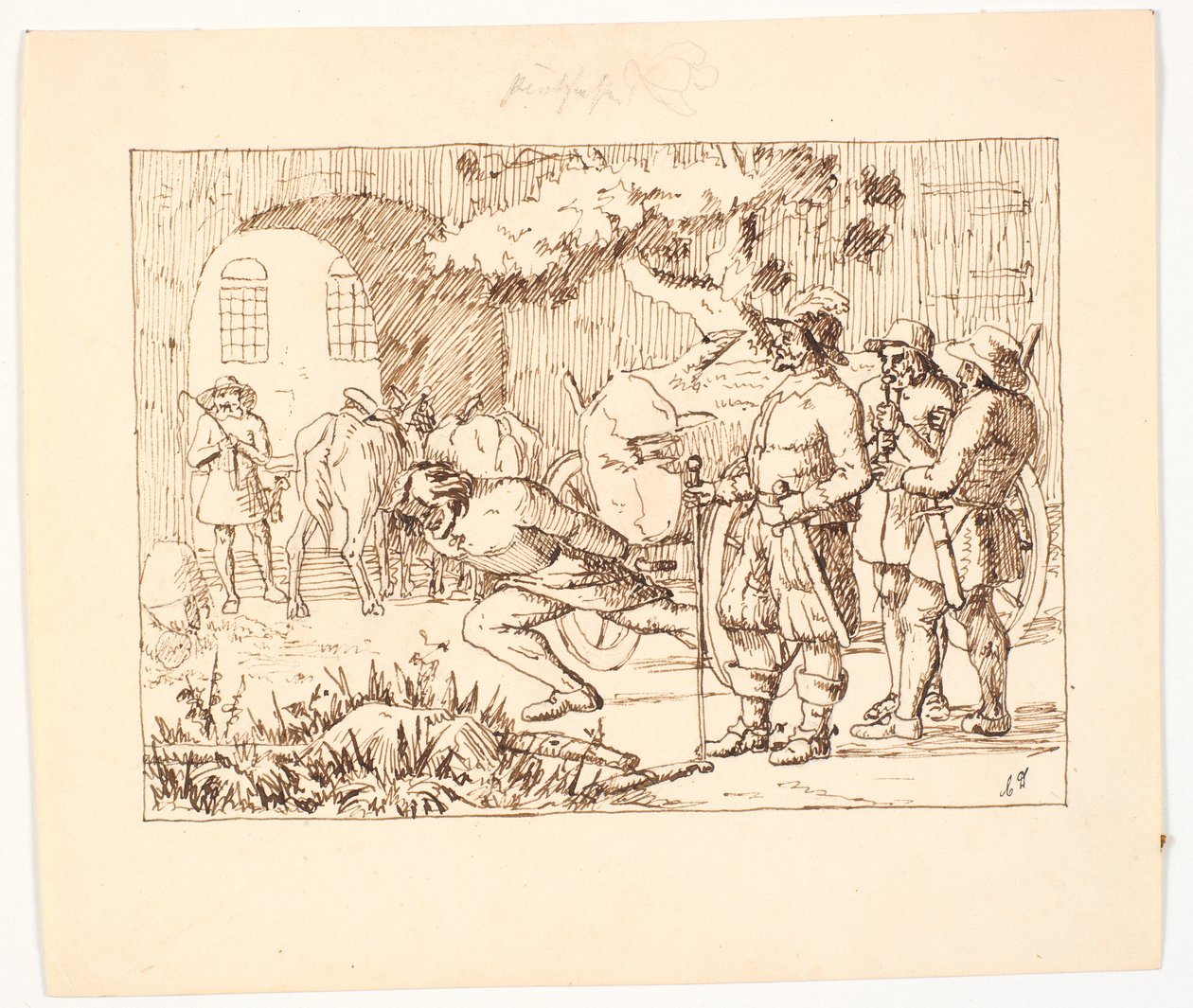 Ilustracja do św. św. Blicher, Trzy Święte Wigi autorstwa Christen Dalsgaard