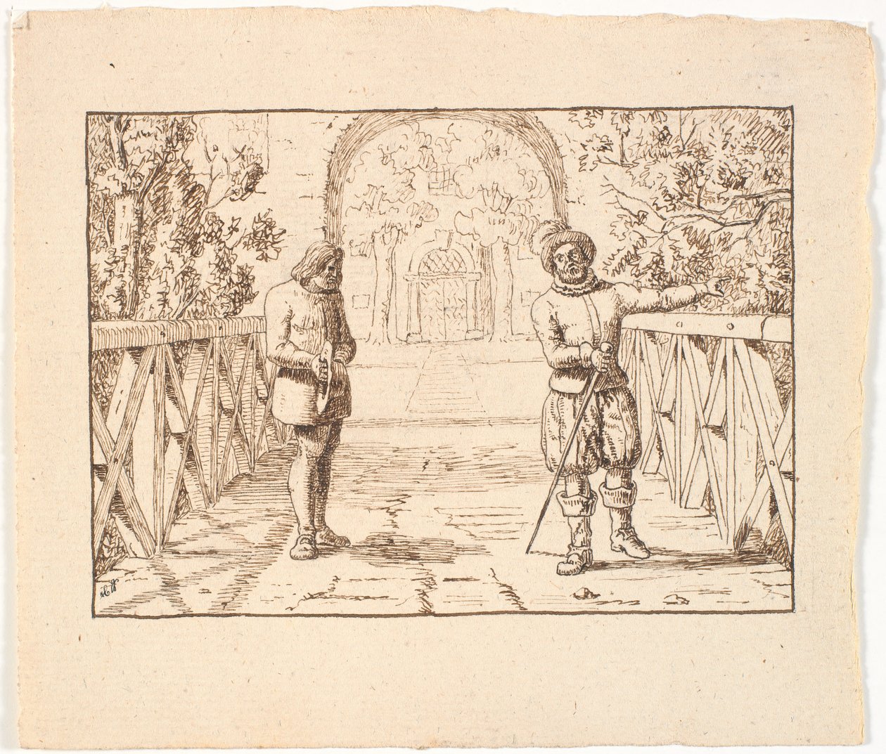 Ilustracja do św. św. Blicher, Trzy Święte Wigi autorstwa Christen Dalsgaard