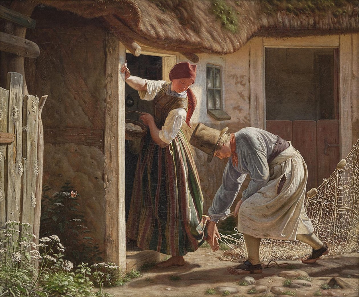 Dziewczyna złapana w siatkę autorstwa Christen Dalsgaard