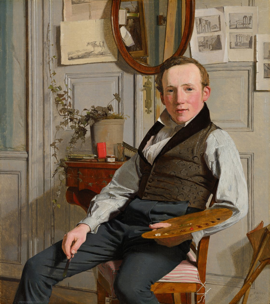 Portret Frederika Sødring autorstwa Christen Købke