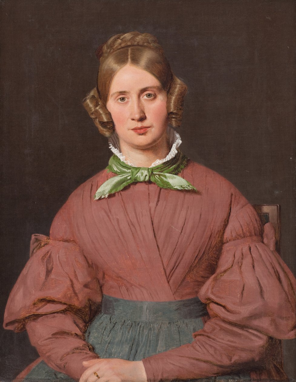 Portret Susanne Cecilie Købke, z domu Købke, żony artysty autorstwa Christen Købke
