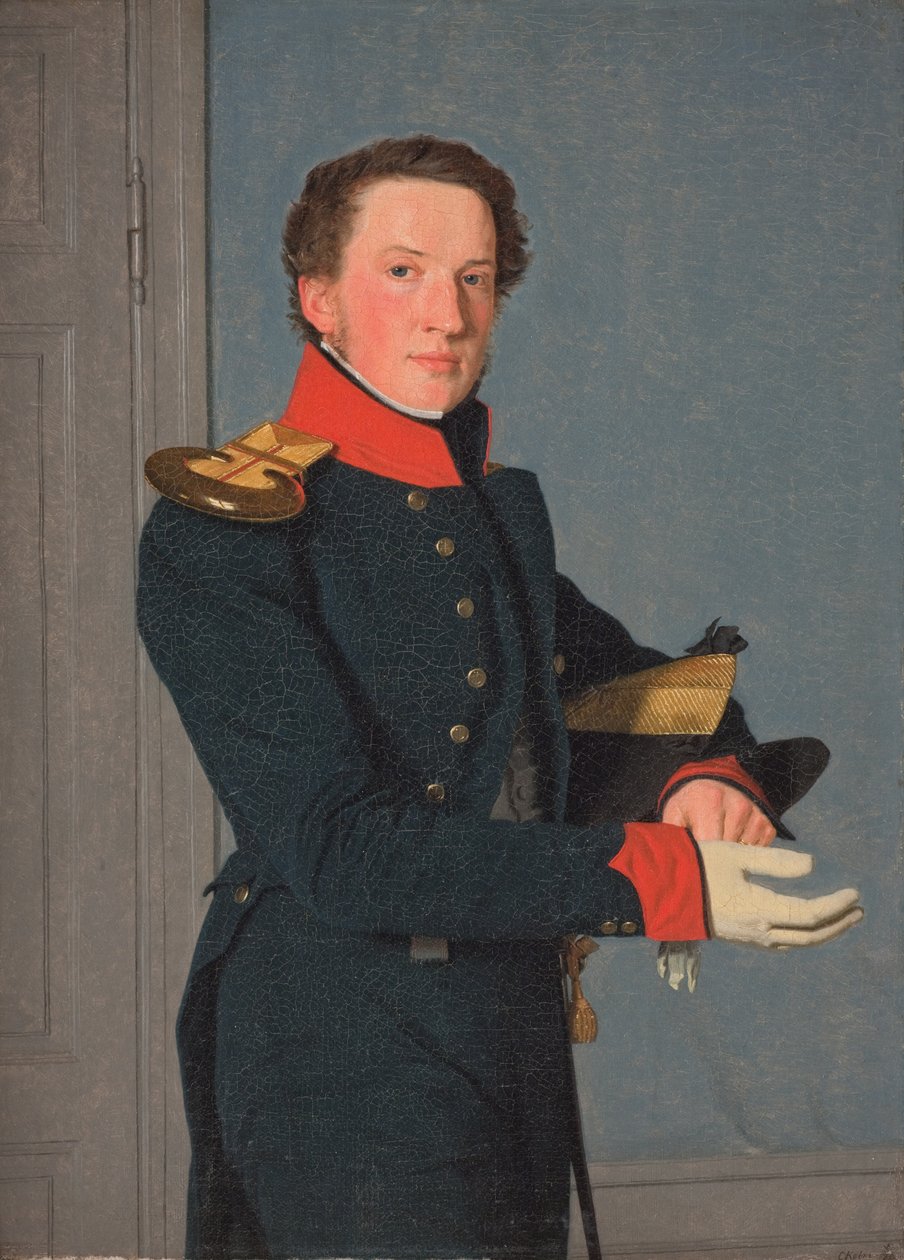 Portret porucznika marynarki D. Christen Schifter Feilberg autorstwa Christen Købke