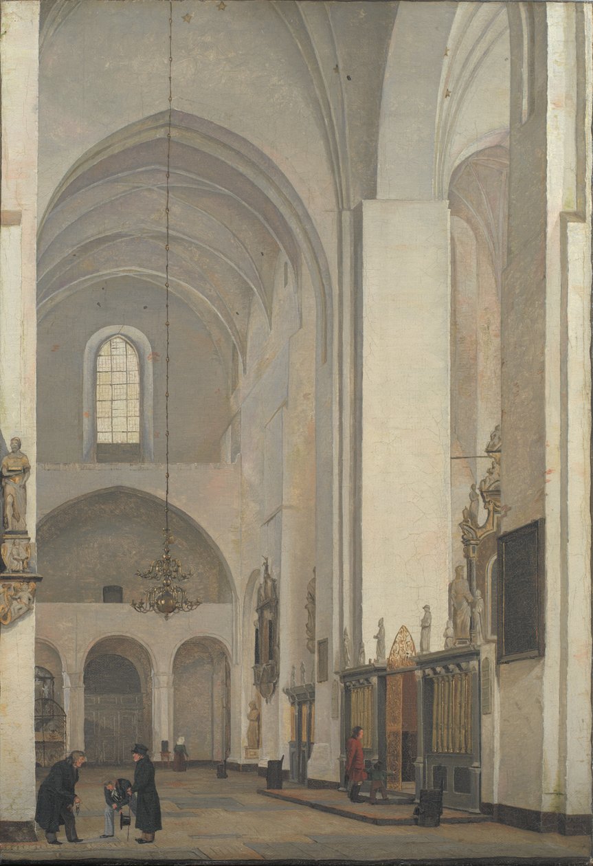 Transept katedry w Århus autorstwa Christen Købke