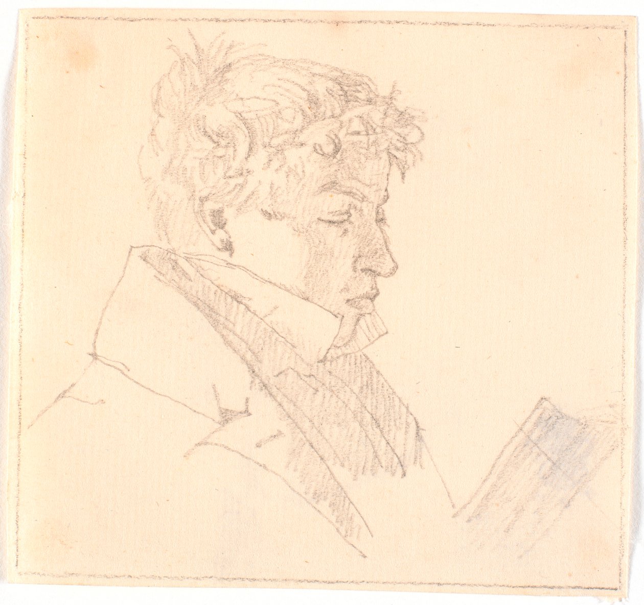 Czytelniczy młody człowiek, najstarszy brat artysty, pastor Carl Adolf Købke (1804-1840) ? autorstwa Christen Købke