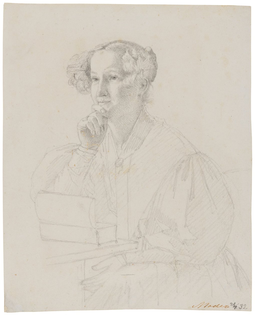 Portret Susanne Dorothei Ryder 1814-1889 autorstwa Christen Købke