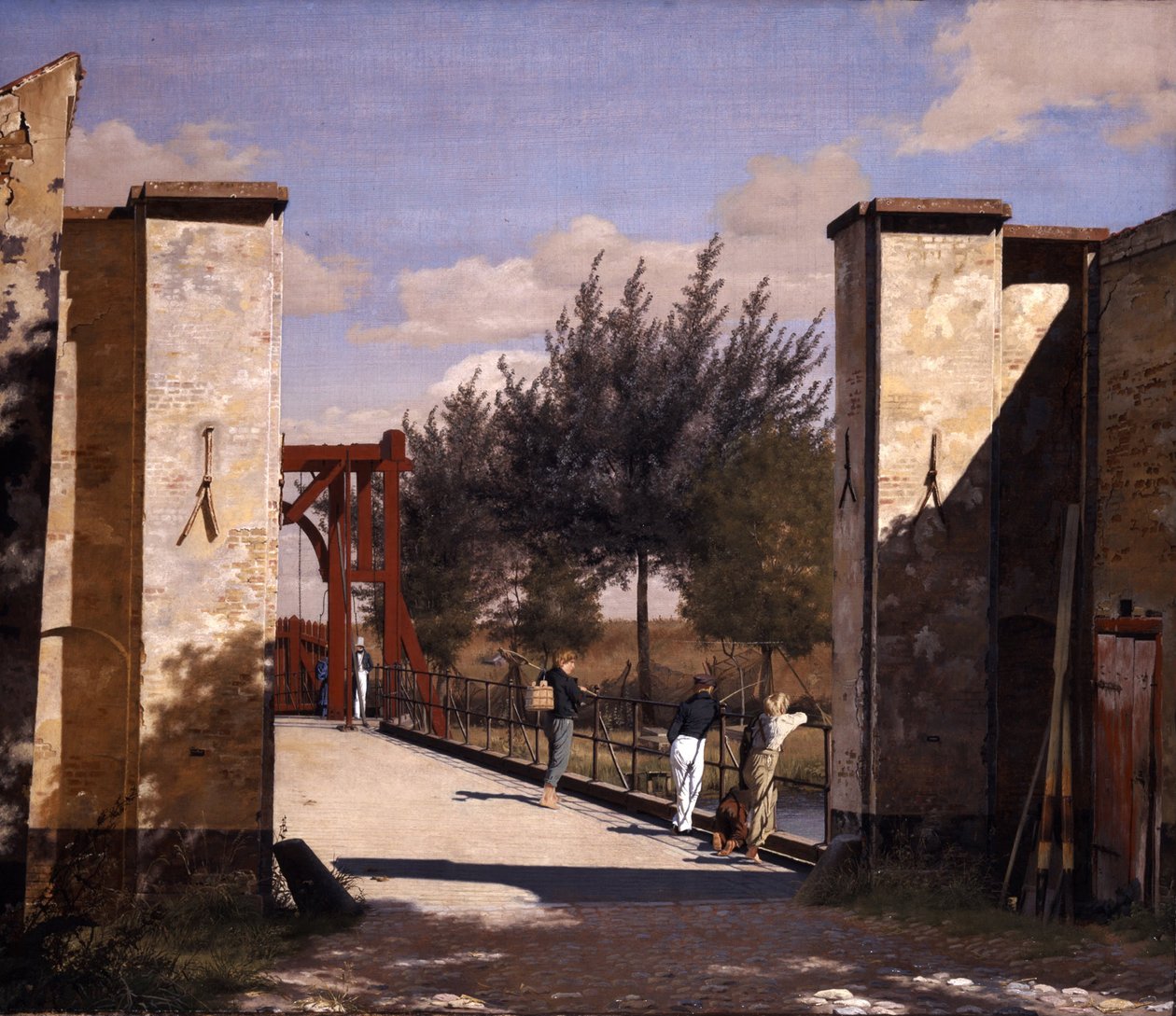 Północna Brama Cytadeli, 1834 autorstwa Christen Schjellerup Købke
