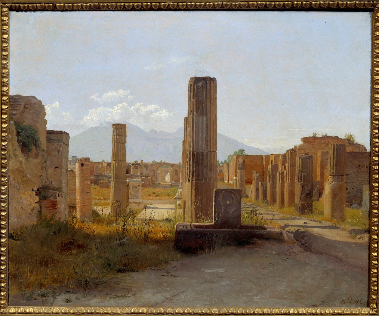 Forum Pompejów. Obraz Christen Kobke (1810-1848) autorstwa Christen Schjellerup Kobke