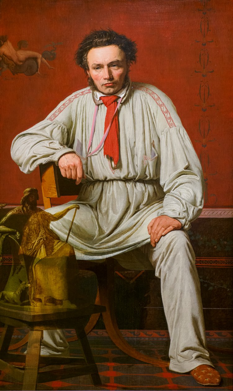 Rzeźbiarz Hermann Ernst Freund autorstwa Christen Schjellerup Kobke