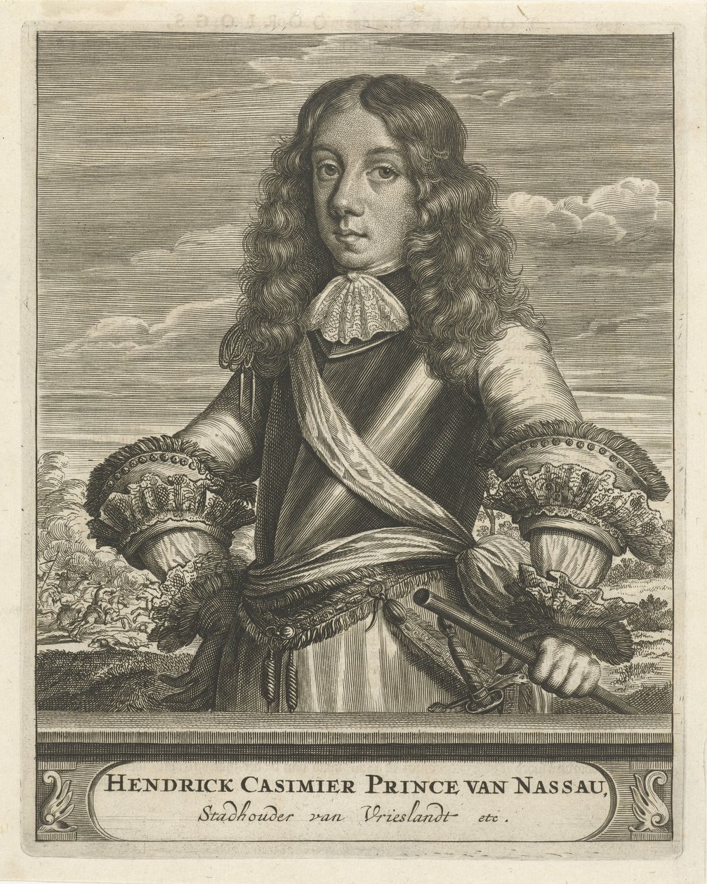 Portret Hendrika Casimira, księcia Nassau autorstwa Christiaan Hagen