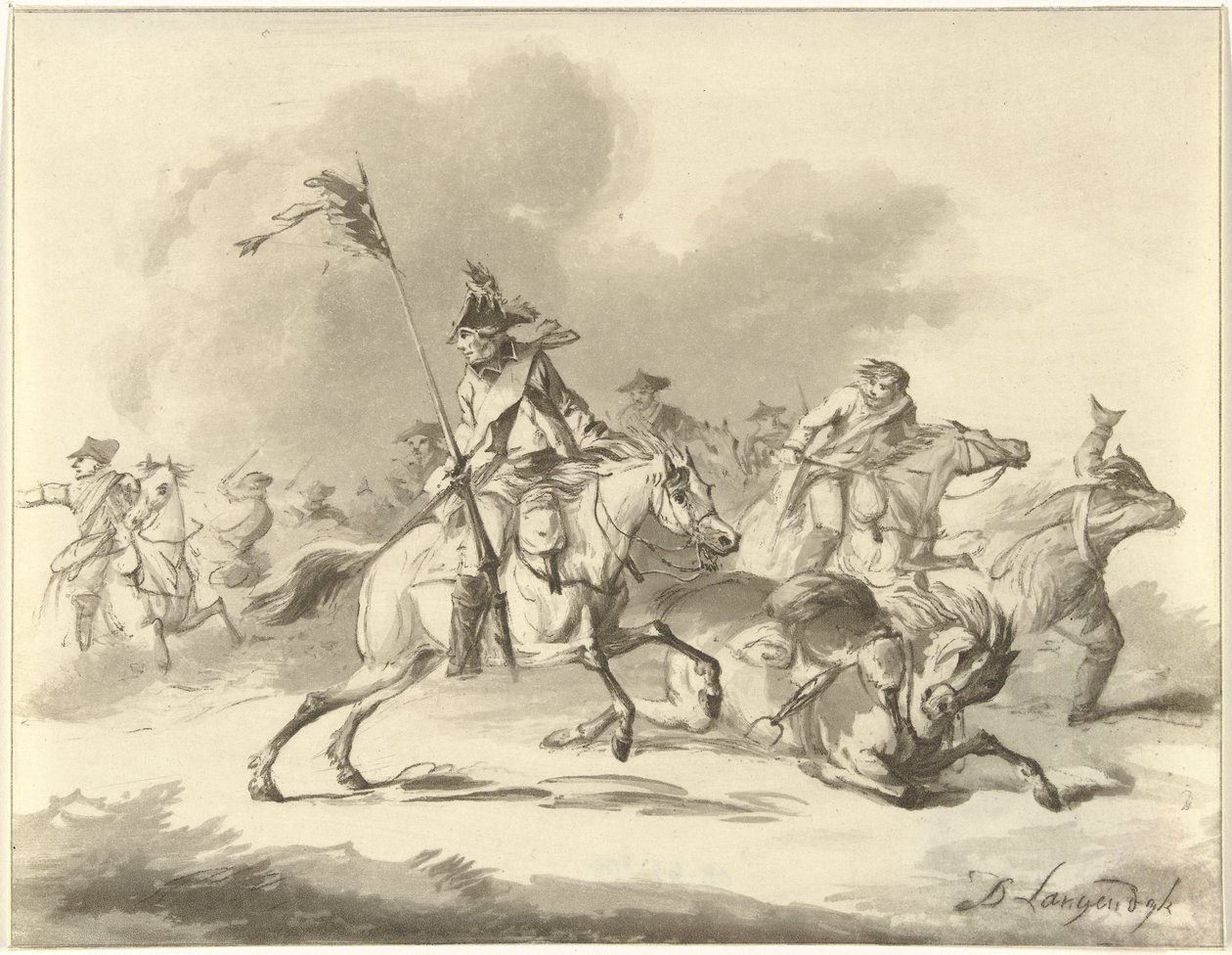Uciekający jeźdźcy autorstwa Christiaan Josi