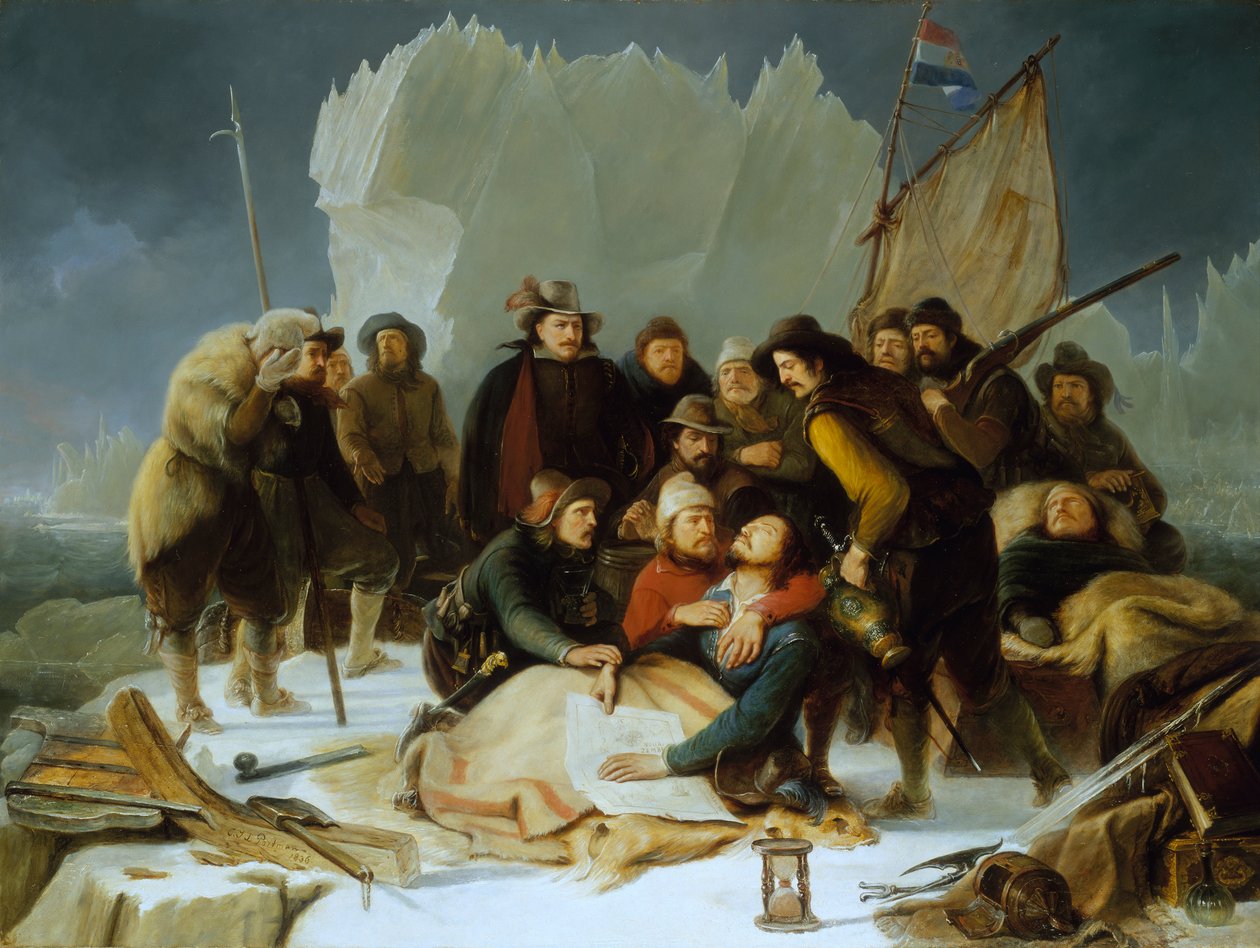 Śmierć Willema Barentsa, 20 czerwca 1597 r. autorstwa Christiaan Julius Lodewyck Portman