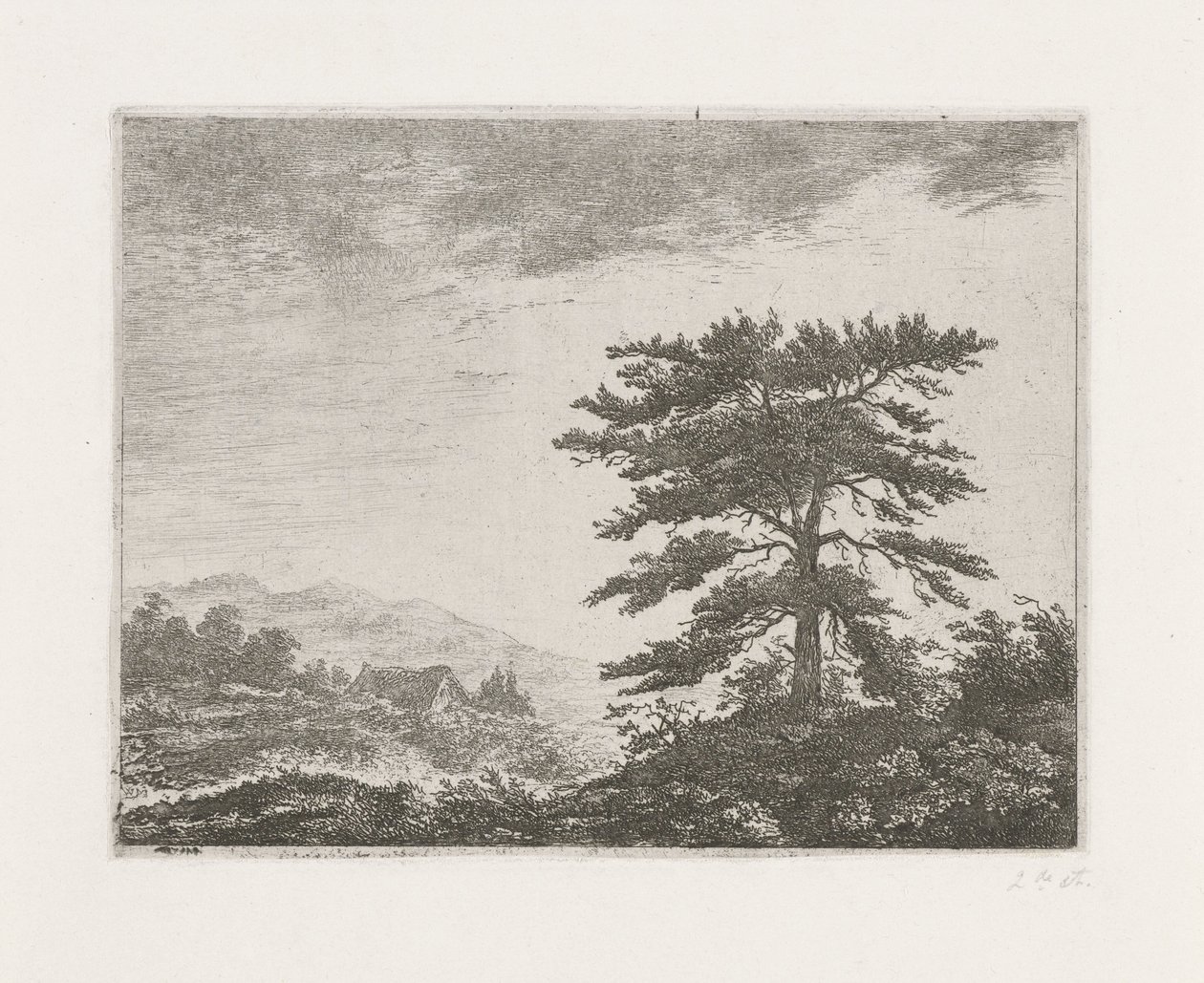 Drzewo w krajobrazie wrzosowisk autorstwa Christiaan Wilhelmus Moorrees
