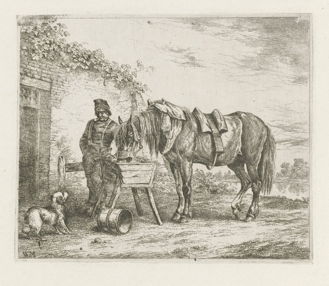 Koń w karmniku autorstwa Christiaan Wilhelmus Moorrees