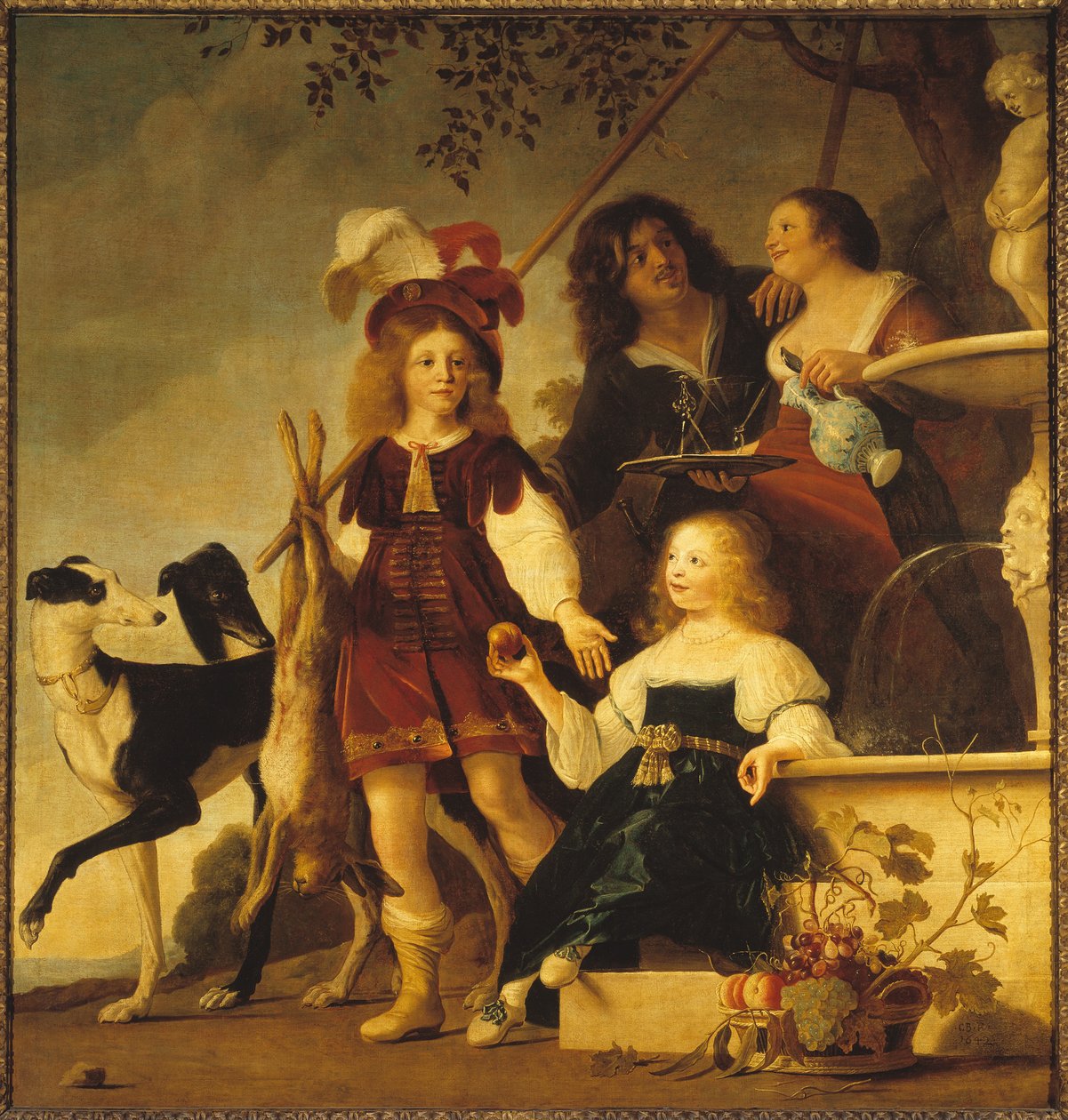 Alegoryczny portret rodzinny, 1642. autorstwa Christiaen van Couwenbergh