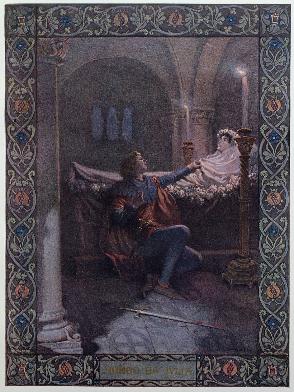 Romeo i Julia, ok.1900 autorstwa Christian August Printz
