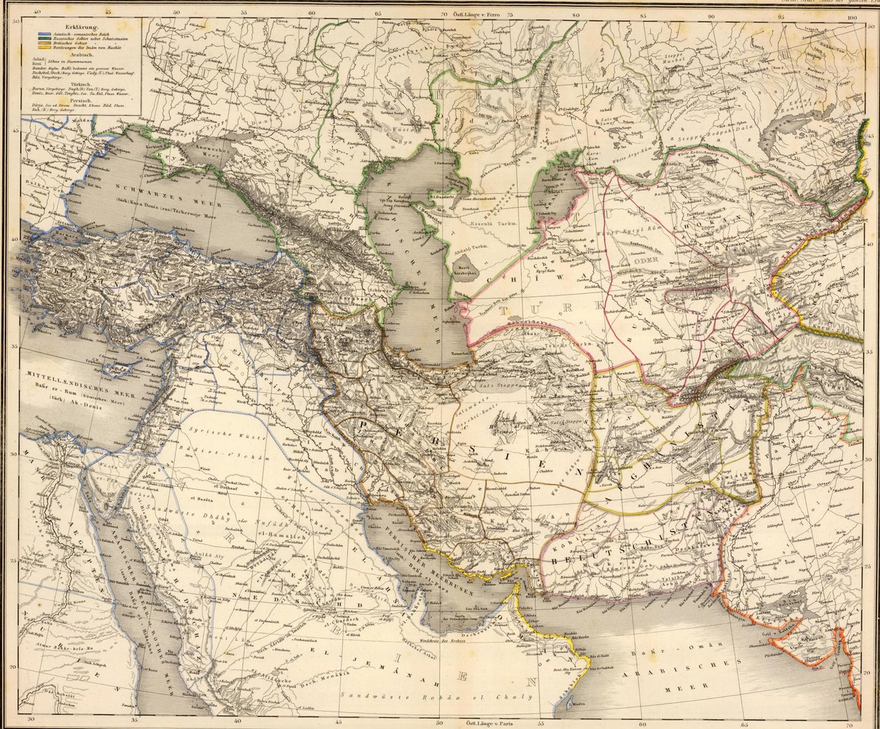 Azja Zachodnia autorstwa Christian Gottfried Daniel Stein