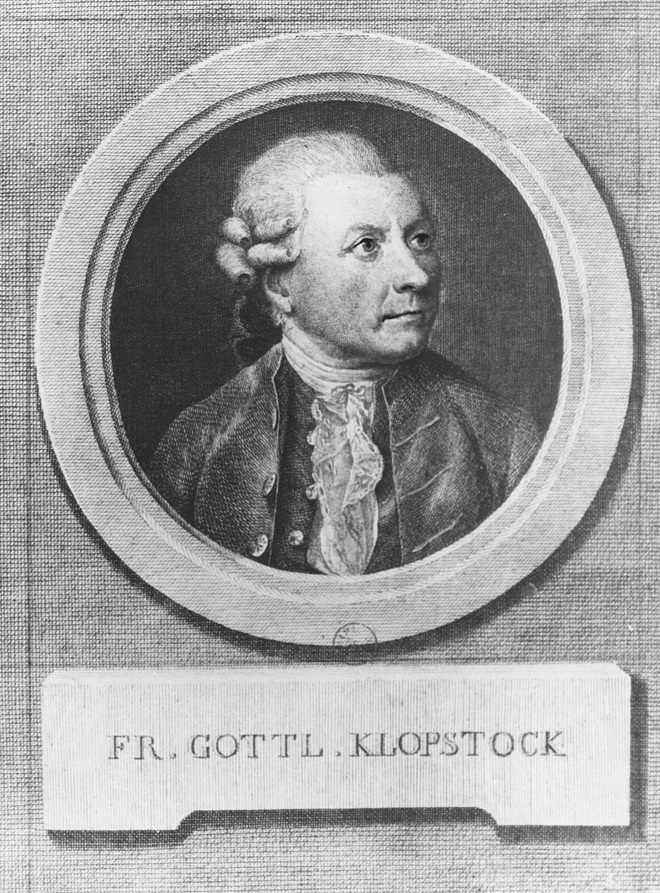 Portret Friedricha Gottlieba Klopstock autorstwa Christian Gottlieb Geyser