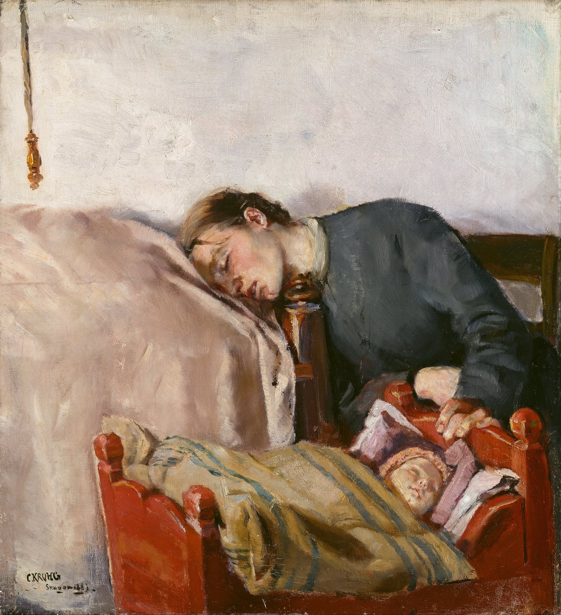 Matka i dziecko autorstwa Christian Krohg