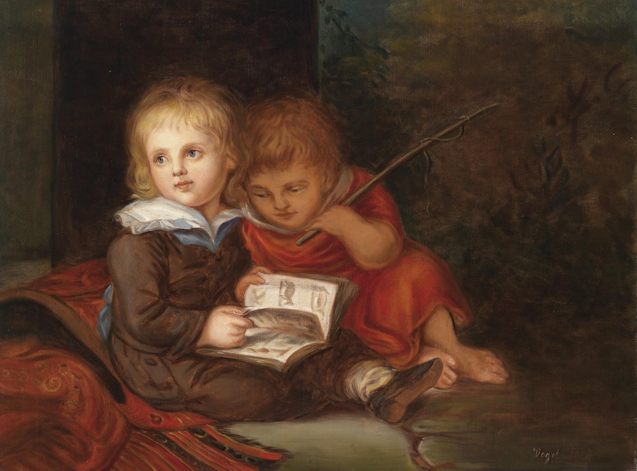 Synowie artysty autorstwa Christian Leberecht Vogel